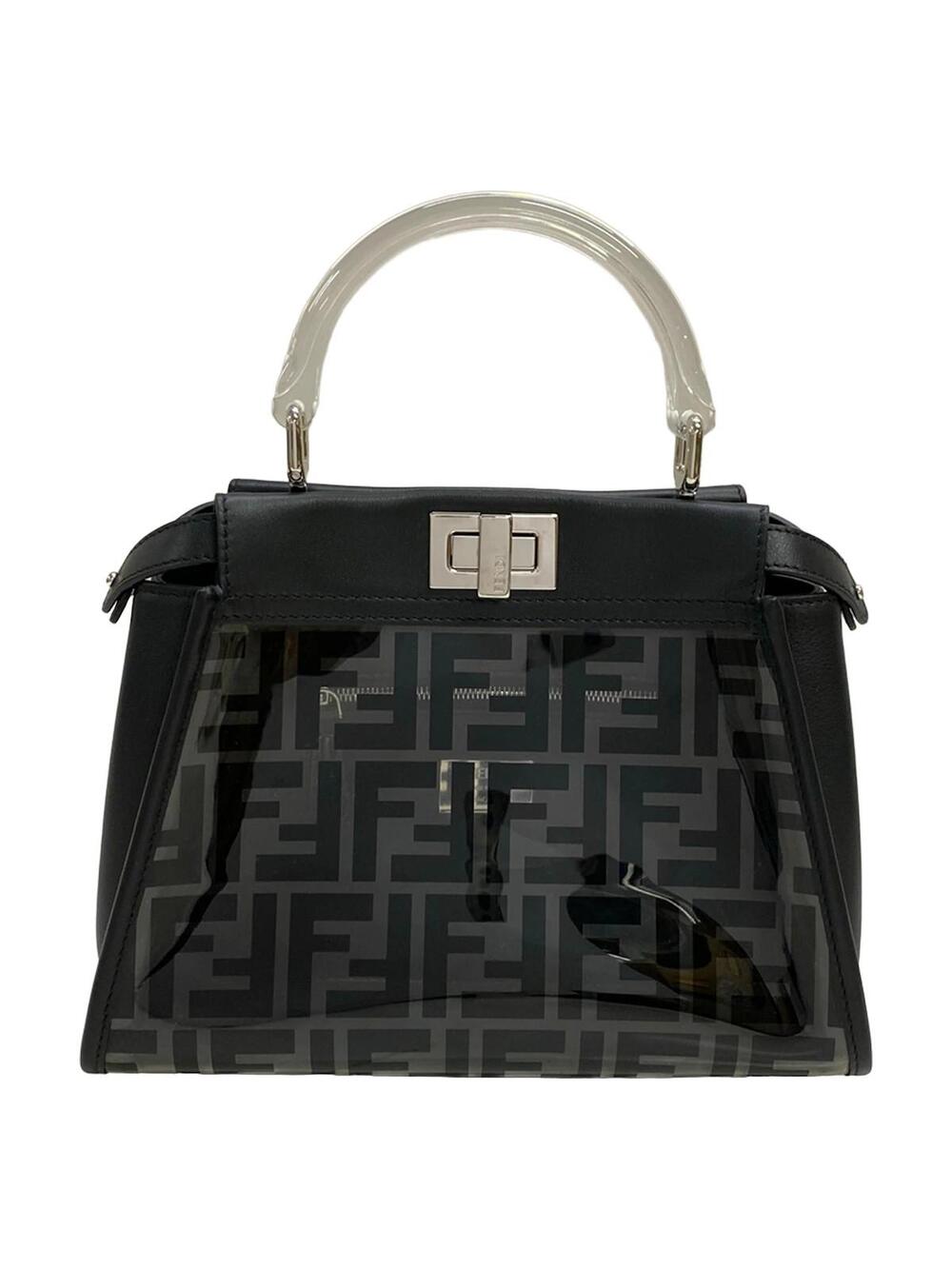 Fendi Peekaboo Iconic Small Clear Black #364988F18B